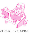 Illustration of a sloth day trader that can be used for web, advertisements, flyers, and illustrations 123161963