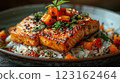 Shot from above with High-end asian food photography 123162464