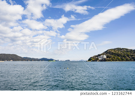 View of Kamishima and Irago Cape from a sightseeing boat on Toba Bay View of Kamishima and Irago Cape from a sightseeing boat on Toba Bay 123162744