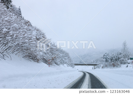 Snowy Tokai-Hokuriku Expressway 123163046