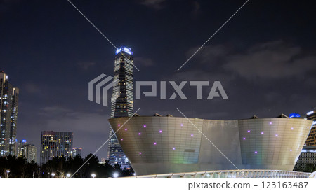 Songdo Central Park night view Songdo Central Park night view 123163487