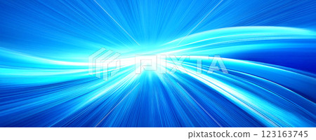 Blue light convergence lines futuristic background 123163745