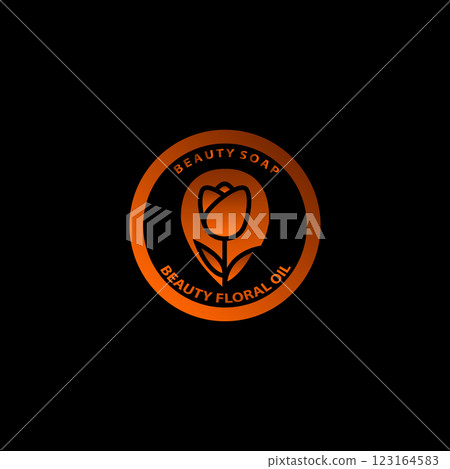 Breast cancer awareness design with pink heart and ribbon 123164583