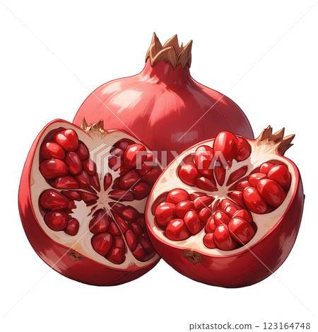 The charm of juicy pomegranate seeds 123164748