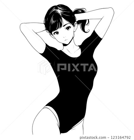 Sporty Beauty Vector Generative AI Sporty Beauty Vector Generative AI 123164792