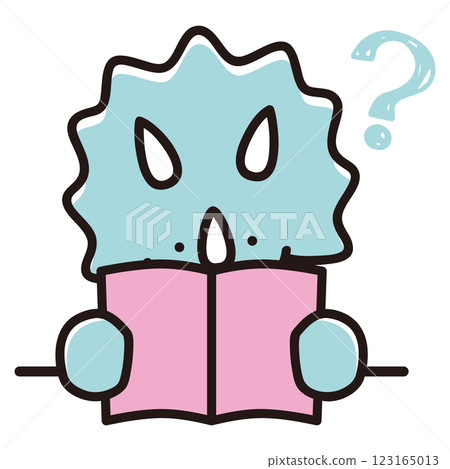 Illustration of a baby triceratops reading a book - Hatena Illustration of a baby triceratops reading a book - Hatena 123165013