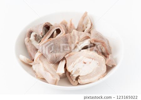 Boiled pork stomach 123165022