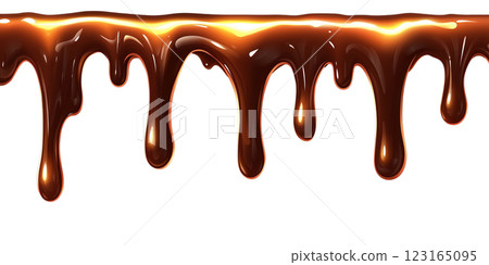 融化的巧克力頂框插圖2 123165095
