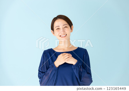 女人休閒肖像快樂 123165449
