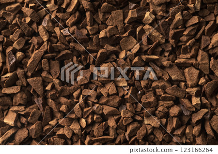 Dry instant coffee as background 123166264