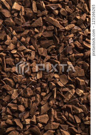 Dry instant coffee as background 123166265