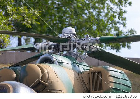 Rotor of a Mil Mi-24 helicopter 123166310