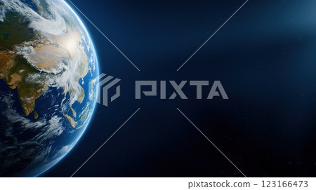 Satellite Over Earth Real Time Data on Environmental Shifts Innovative Geotags in Deep Space 123166473