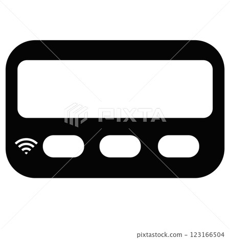 pager icon, graphics, symbols and designs for use in various types of work and businesses pager icon, graphics, symbols and designs for use in various types of work and businesses 123166504