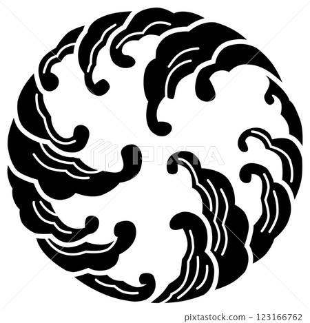 This is my family crest. It's called Mitsunamimaru. 123166762