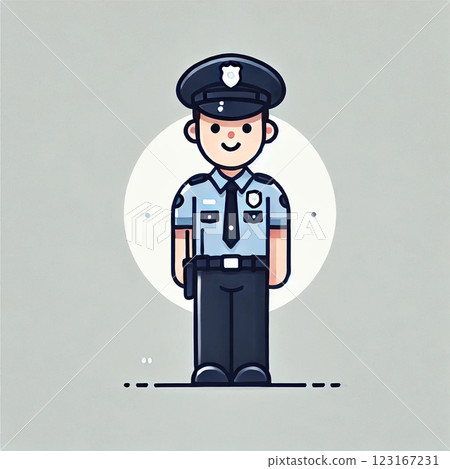 Police officer man 123167231