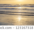 Kujukuri Coast: Sea and sand sparkling in the morning sun 123167318