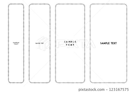 Hand drawn lines vertical rectangular frame vector illustration Hand drawn lines vertical rectangular frame vector illustration 123167575