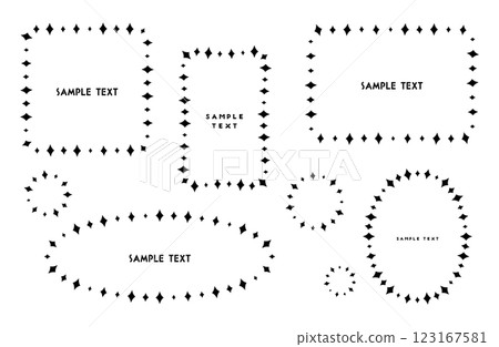 Frame with sparkling motifs Vector illustration Frame with sparkling motifs Vector illustration 123167581