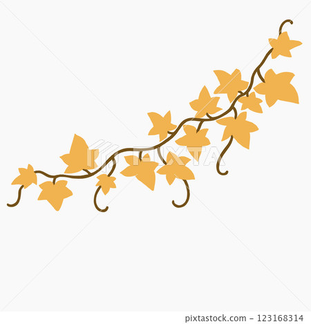 Floral ivy drawing decorative ornament flat design. 123168314