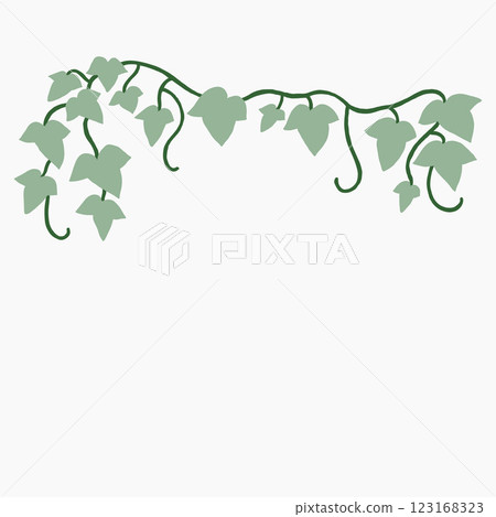 Floral ivy drawing decorative ornament flat design. 123168323