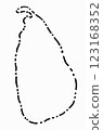 Doodle freehand dash line drawing of Sri Lanka map. 123168352