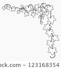 Floral ivy drawing decorative ornament flat design. 123168354