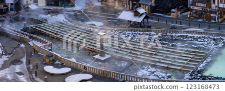 Yubatake of Kusatsu hot spring 123168473