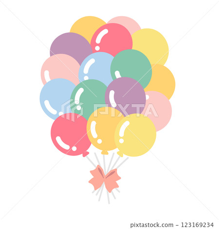 彩色氣球圖 123169234