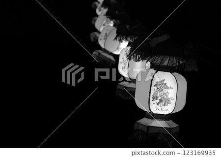Asian lanterns at night (Chinese New Year) Asian lanterns at night (Chinese New Year) 123169935