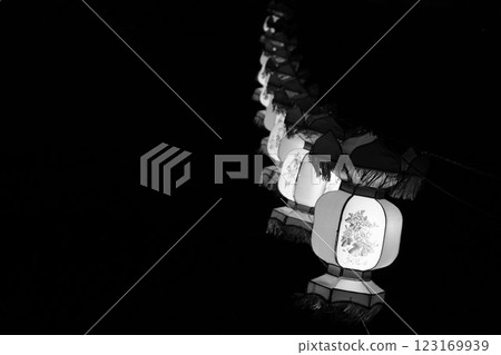 Asian lanterns at night (Chinese New Year) Asian lanterns at night (Chinese New Year) 123169939