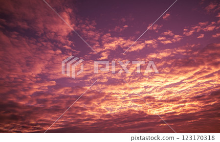 Blazing cloudy sky at sunset. Gradient color. Sky texture. Abstract nature background Blazing cloudy sky at sunset. Gradient color. Sky texture. Abstract nature background 123170318