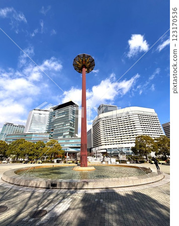 從大阪城看大阪商業園方向的風景 123170536