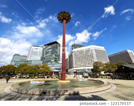 從大阪城看大阪商業園方向的風景 123170537