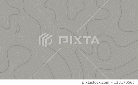 Abstract contour map on gray background.Vector illustration. Abstract contour map on gray background.Vector illustration. 123170565