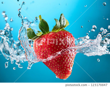 Water & Strawberry Water & Strawberry 123170847