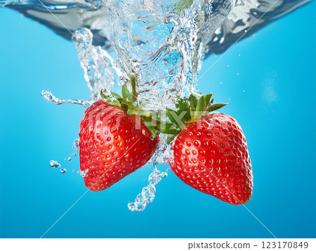Water & Strawberry Water & Strawberry 123170849