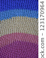 rainbow knitted pattern 123170964