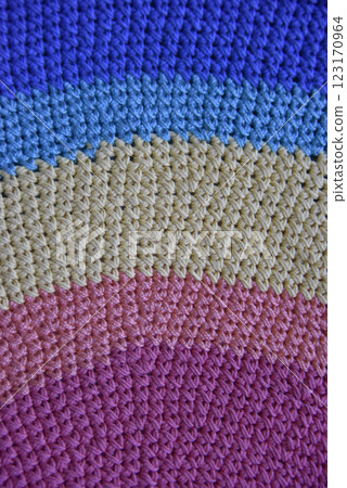 rainbow knitted pattern 123170964