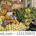Fruits at the shop of Pakistani bazar 123170972