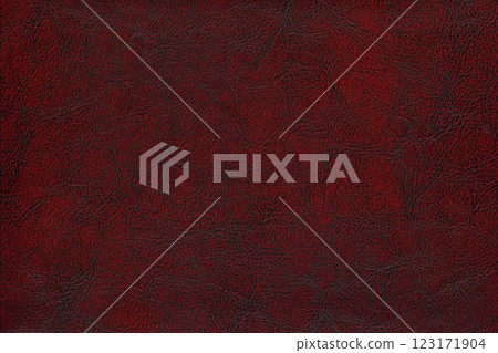 Imitation cowhide texture close up, red and burgundy cowhide texture can be background 123171904
