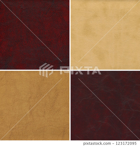 Imitation cowhide texture close up, brown beige and red burgundy cowhide texture can be background 123172095