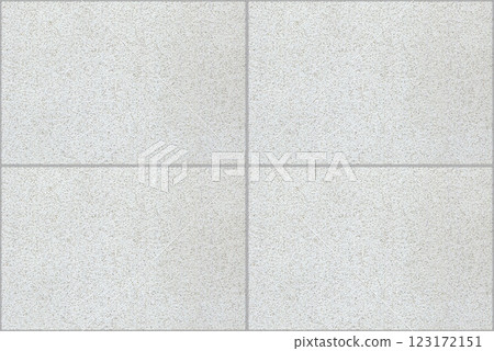 Quartz black and white square seamless ceramic mosaic tile and pattern useful as background or texture 123172151
