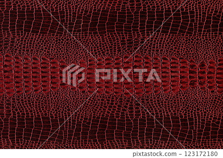 Imitation crocodile skin red and burgundy texture, useful as background for any design work 123172180