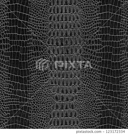 Imitation crocodile skin black and white texture, useful as background for any design work 123172334