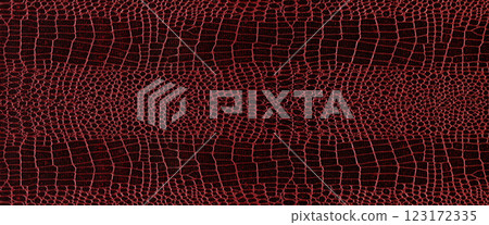 Imitation crocodile skin red and burgundy texture, useful as background for any design work 123172335