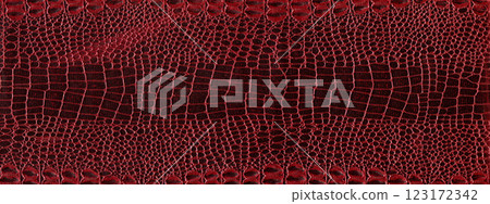 Imitation crocodile skin red and burgundy texture, useful as background for any design work 123172342