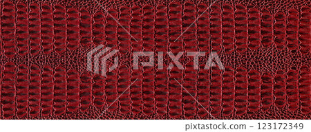 Imitation crocodile skin red and burgundy texture, useful as background for any design work 123172349