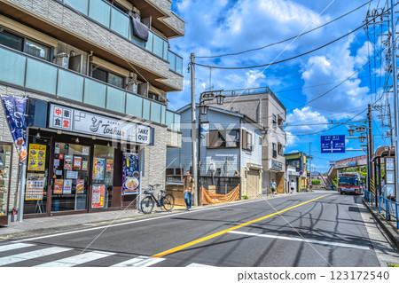 神奈川縣川崎市街景、久慈站、久慈車站購物區 123172540