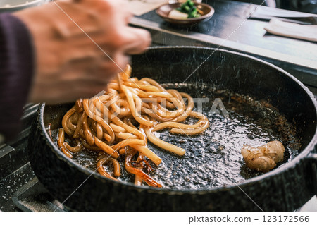 [#Cooking] Fried udon noodles as a finishing touch 123172566
